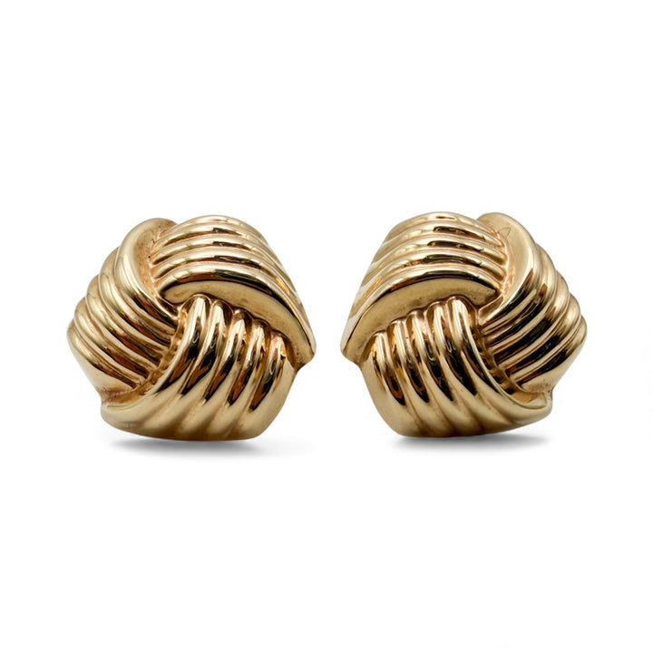 14k Yellow Gold Lever Back Estate Earrings