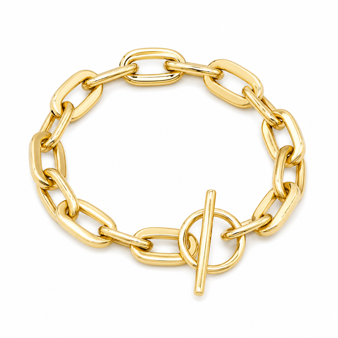 14k Yellow Gold Fancy Link Bracelet