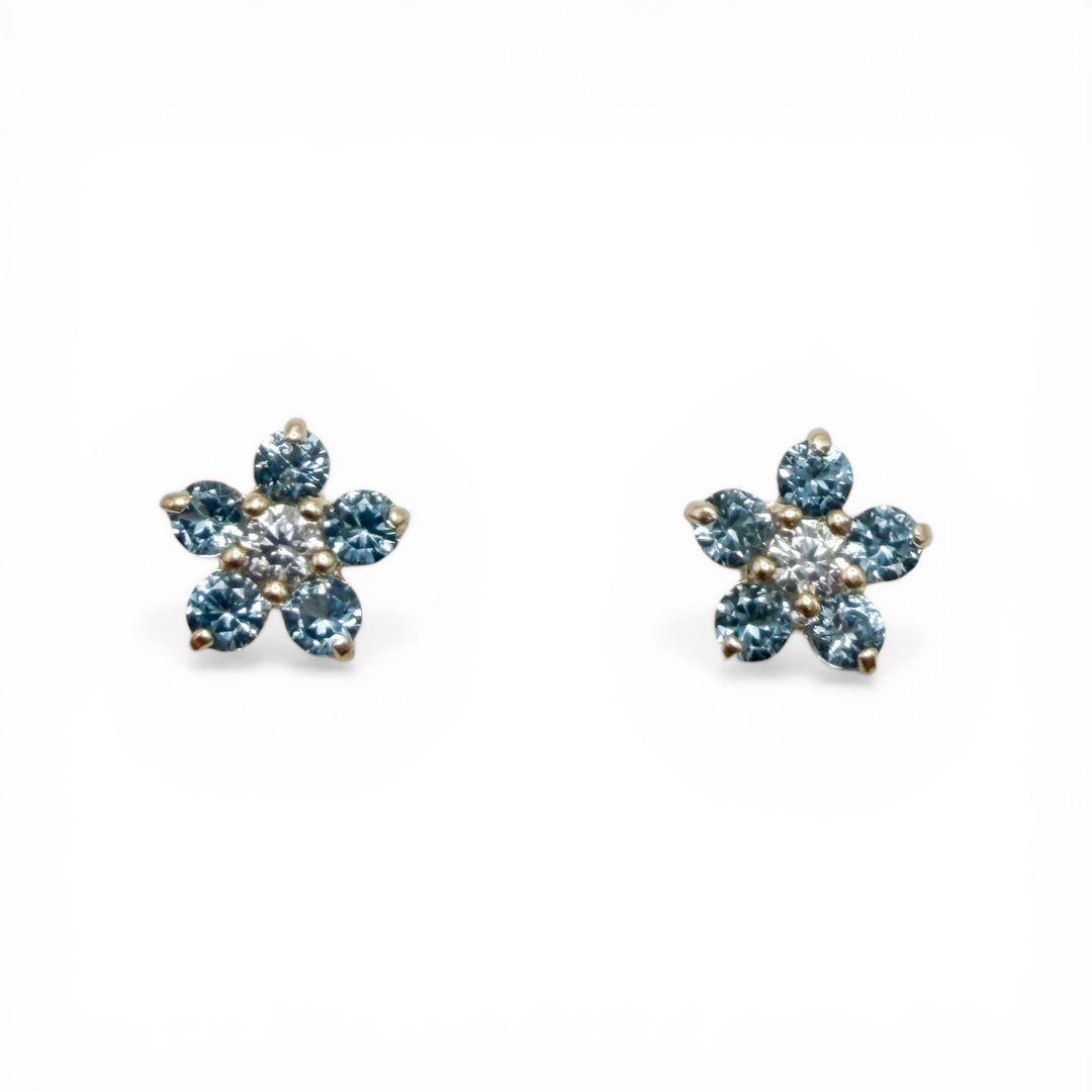 14k Yellow Gold Flower Children&