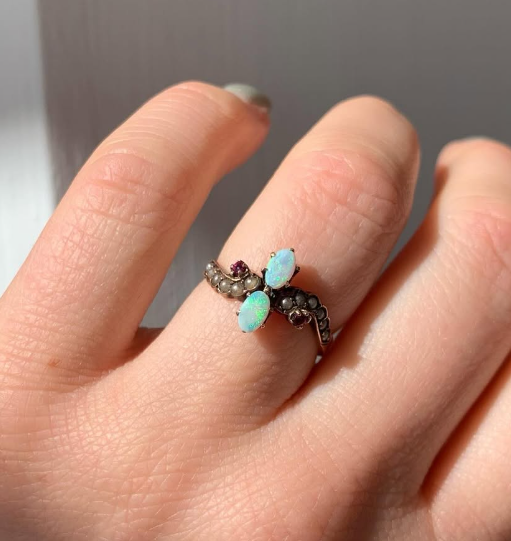 14k Rose Gold Antique Estate Ring