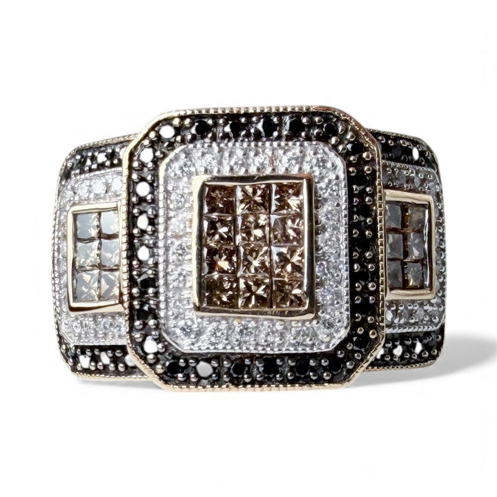 14k Yellow Gold Diamond Estate Ring