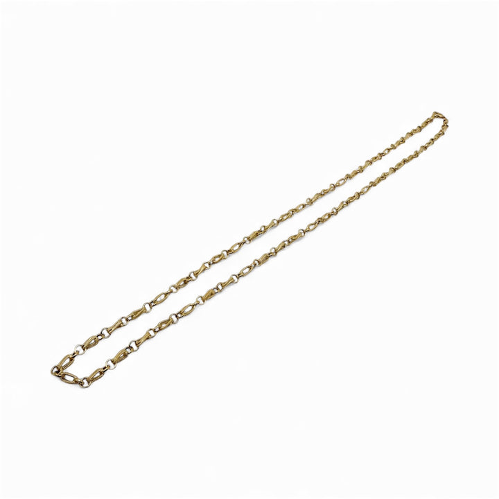 18k Yellow Gold Fancy Link Estate Chain