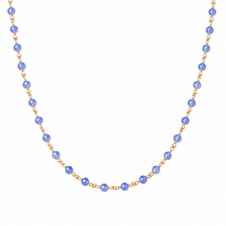 14k Yellow Gold Iolite Necklace