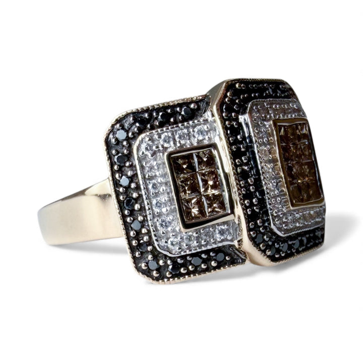 14k Yellow Gold Diamond Estate Ring