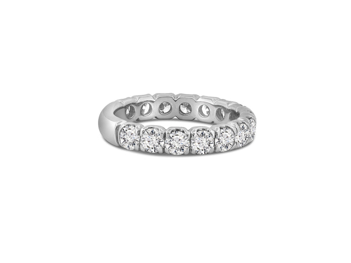 14k White Gold 1.95ctw Round Lab Diamond Wedding Band