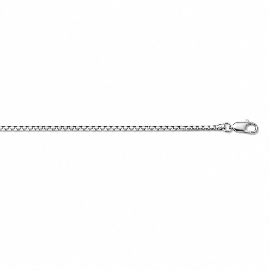 14k White Box Rounded Chain