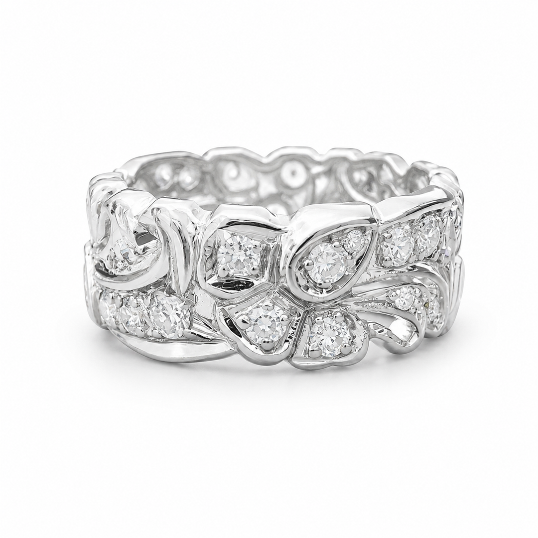 Platinum Vintage Diamond Estate Ring