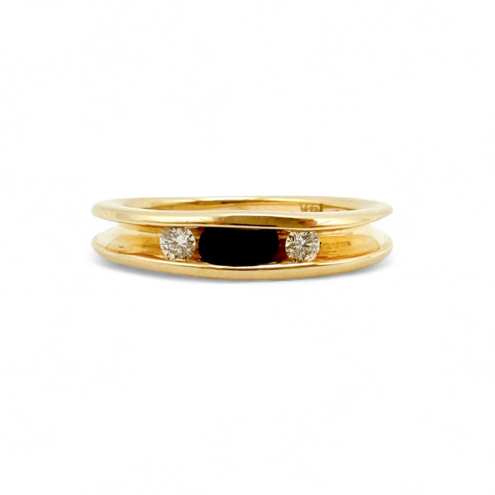 14k Yellow Gold Sapphire Estate Ring