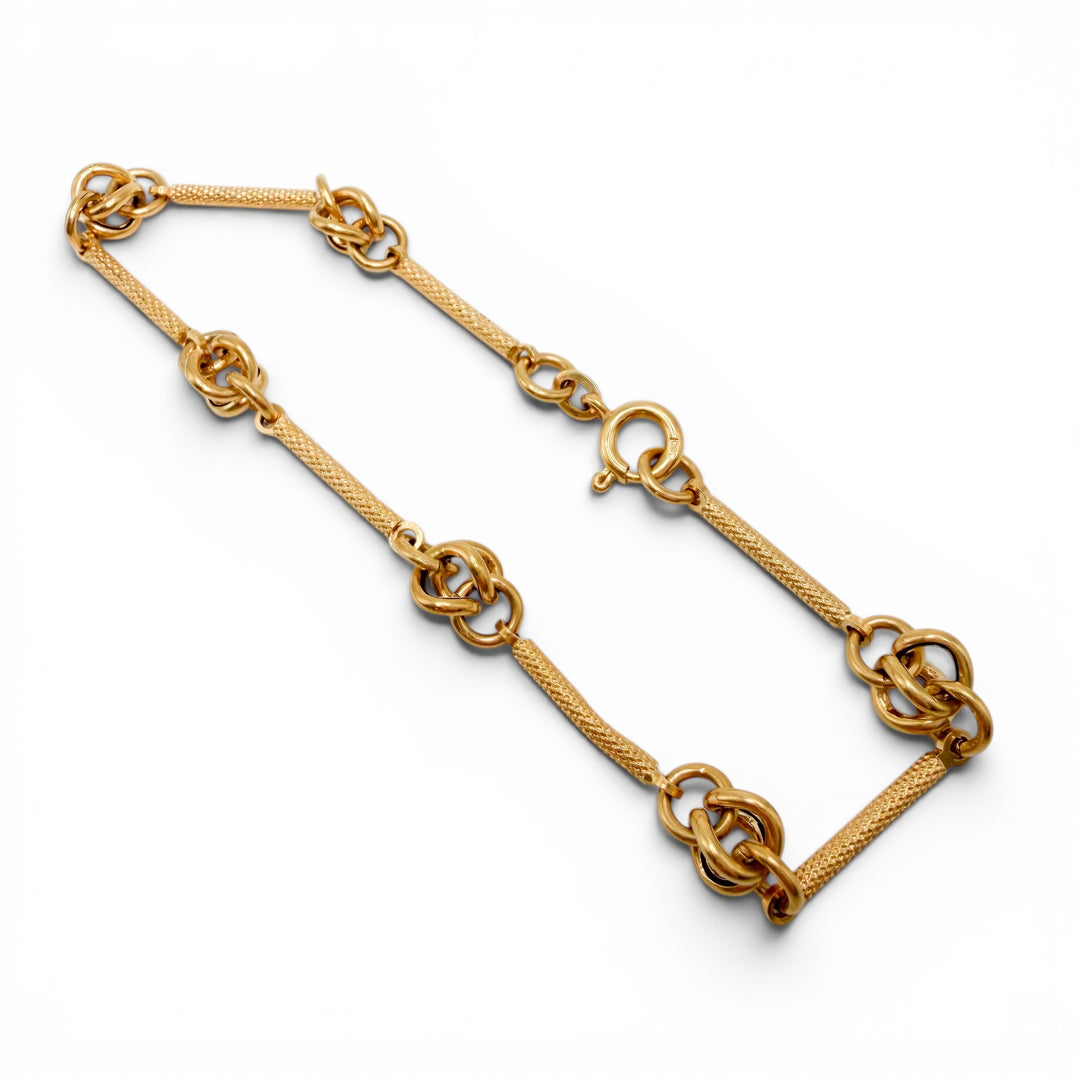 18k Yellow Gold Fancy Link Estate Bracelet