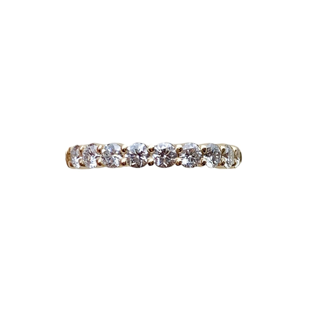 14k Yellow Gold 5 Stone 0.55ctw Round Diamond Wedding Band