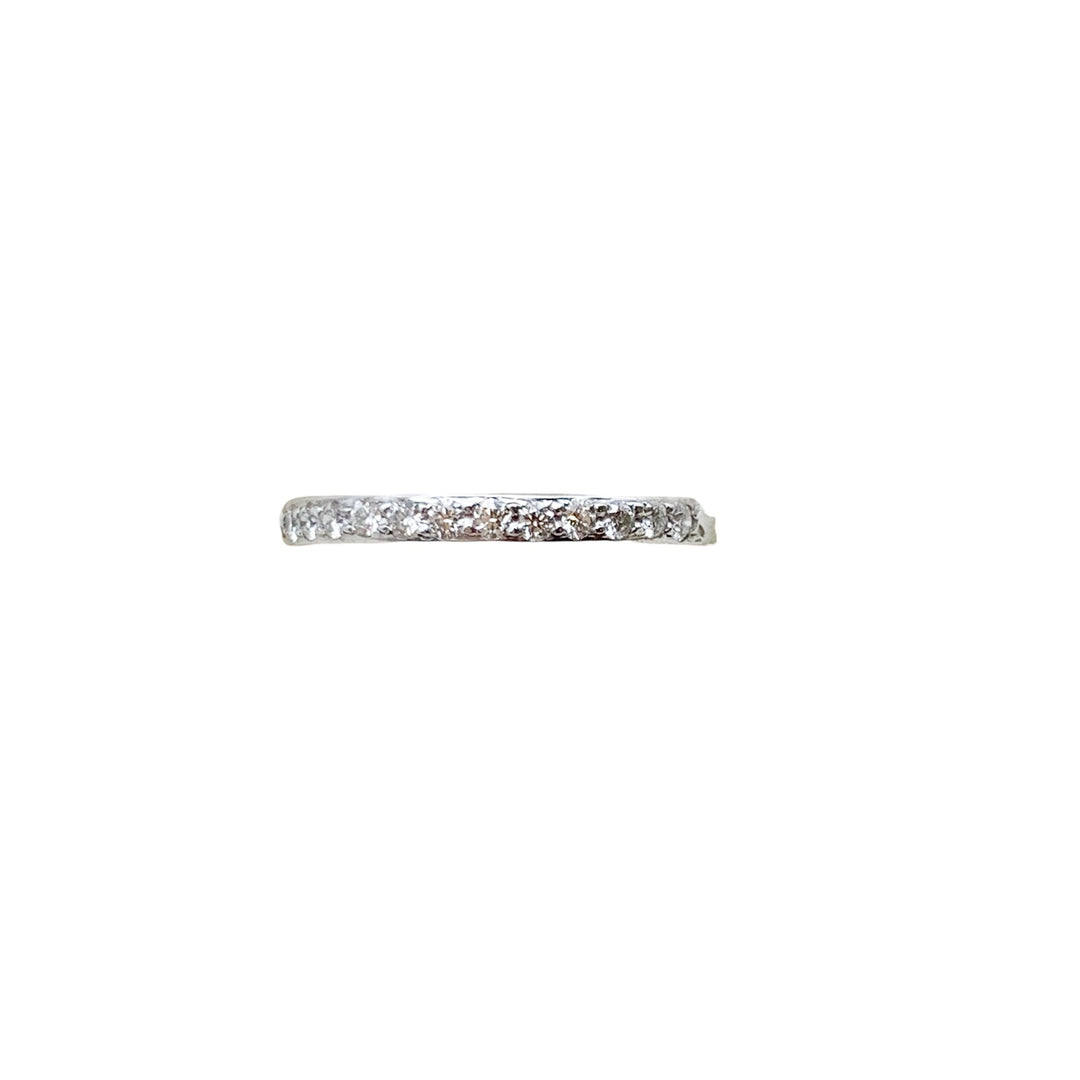14k White Gold Eternity 0.70ctw Round Diamond Wedding Band