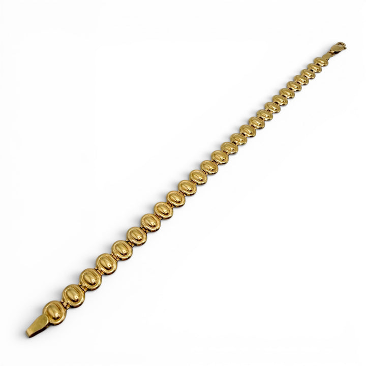 18k Yellow Gold Oval Estate Bracelet