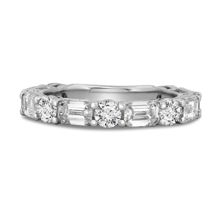 14k White 2.59ctw Lab Grown Diamond Wedding Band