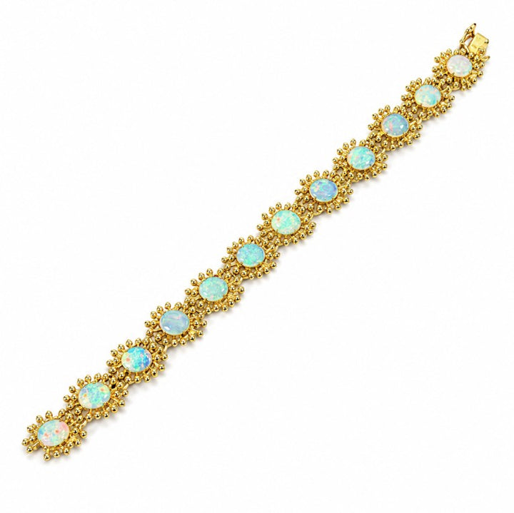18k Yellow Estate Opal Bracelet