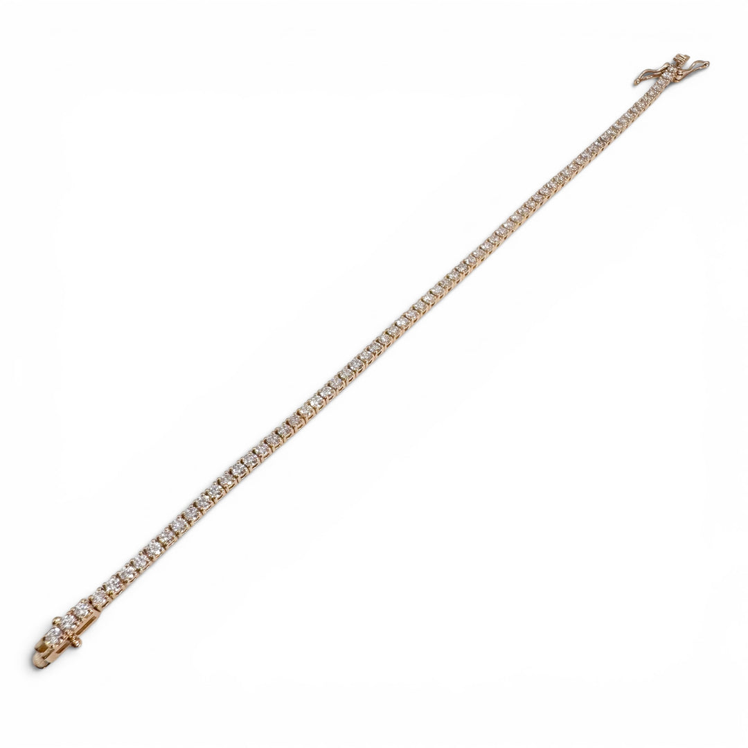 14k Yellow Gold Lab Grown Diamond Bracelet 3.06 cttw