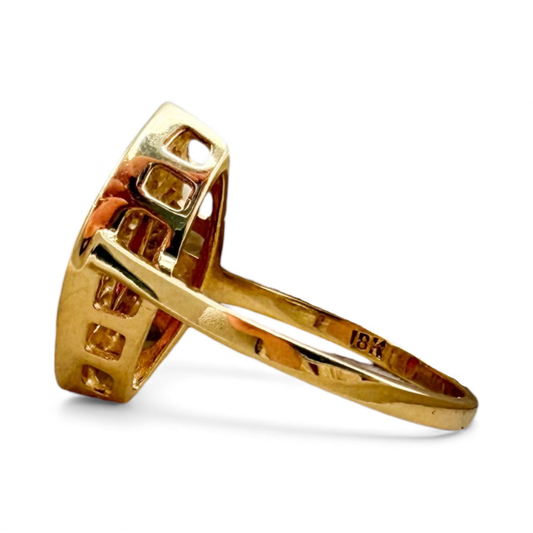 18k Yellow Gold Ruby Estate Ring