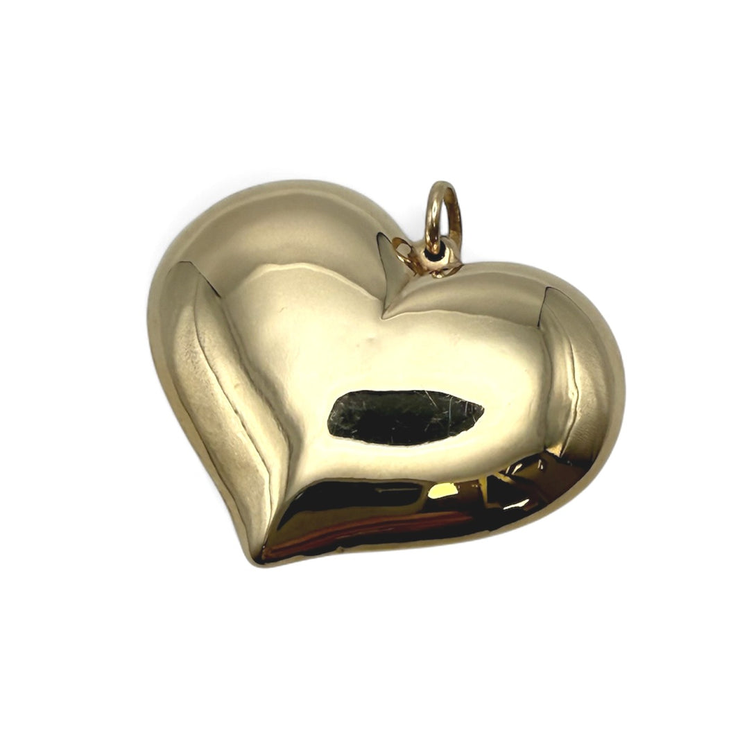 14k Yellow Gold Heart Estate Pendant