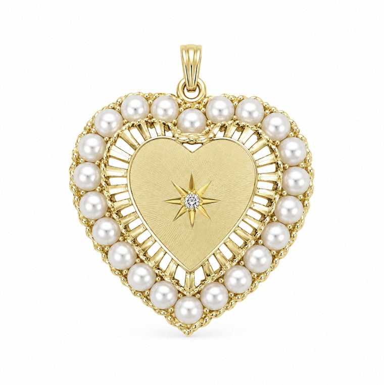 14k Yellow Locket Estate Pendant
