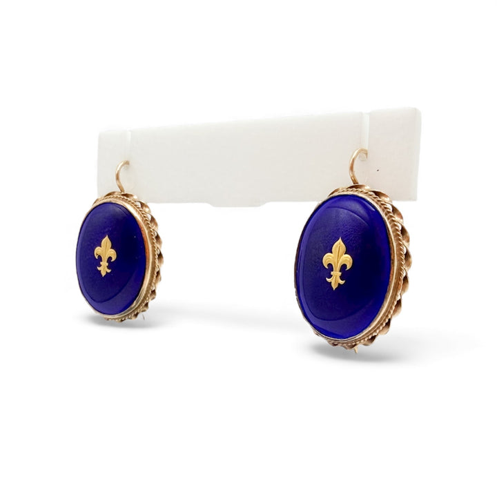 14k Yellow Gold Drop Estate Earrings