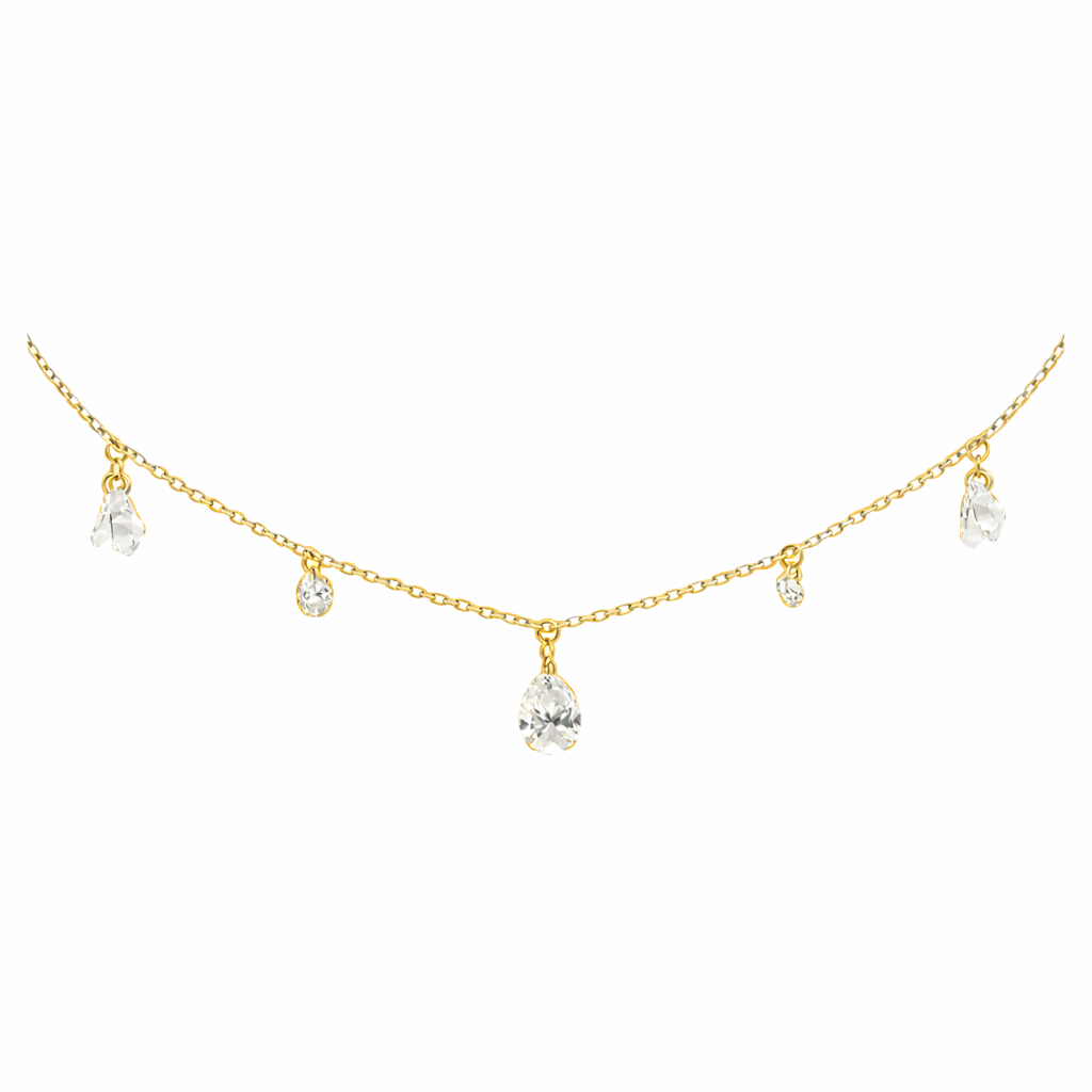 14k Yellow Gold Lab Grown Diamond Necklace