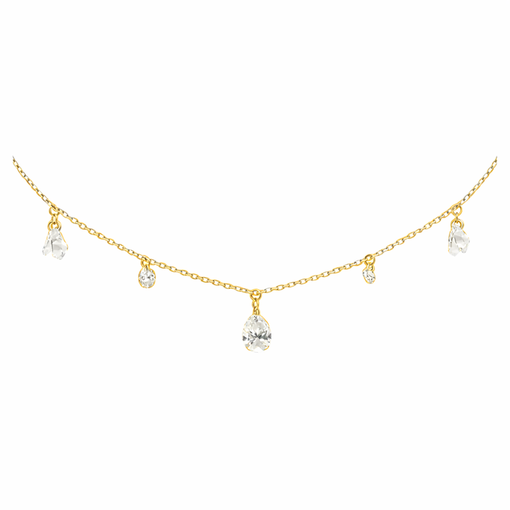 14k Yellow Gold Lab Grown Diamond Necklace