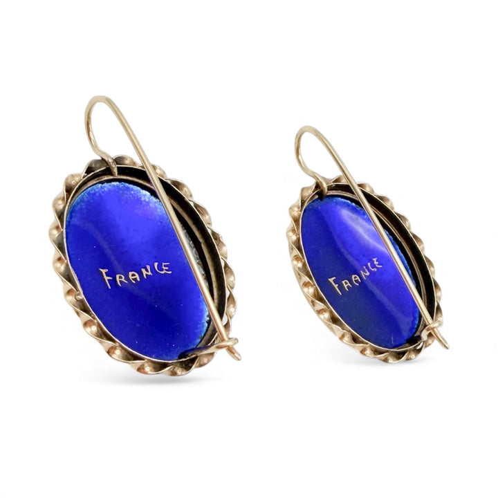 14k Yellow Gold Drop Estate Earrings