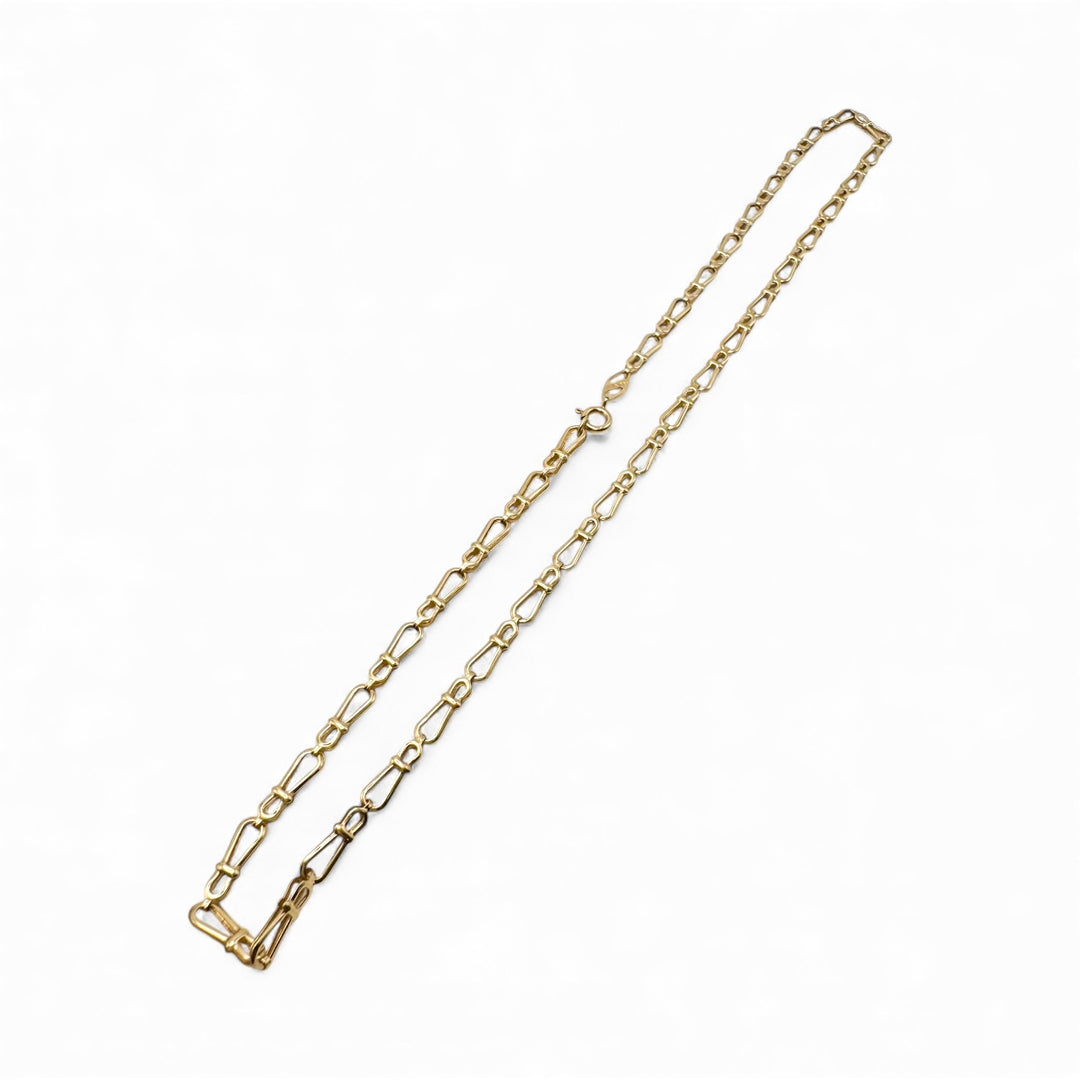 18k Yellow Gold Fancy Link Estate Chain