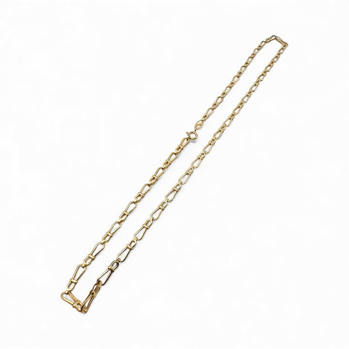 18k Yellow Gold Fancy Link Estate Chain