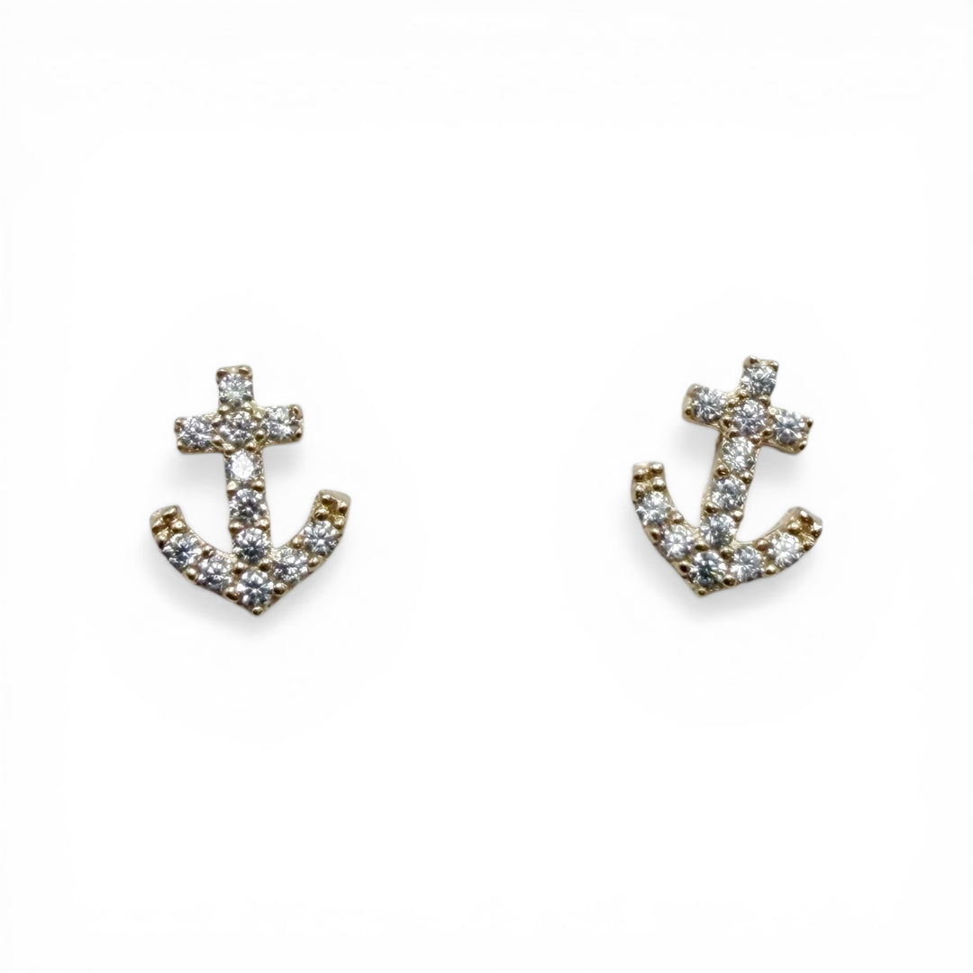 14k Yellow Gold Anchor Children&