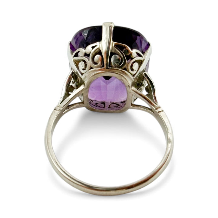 14k White Gold Antique Estate Ring