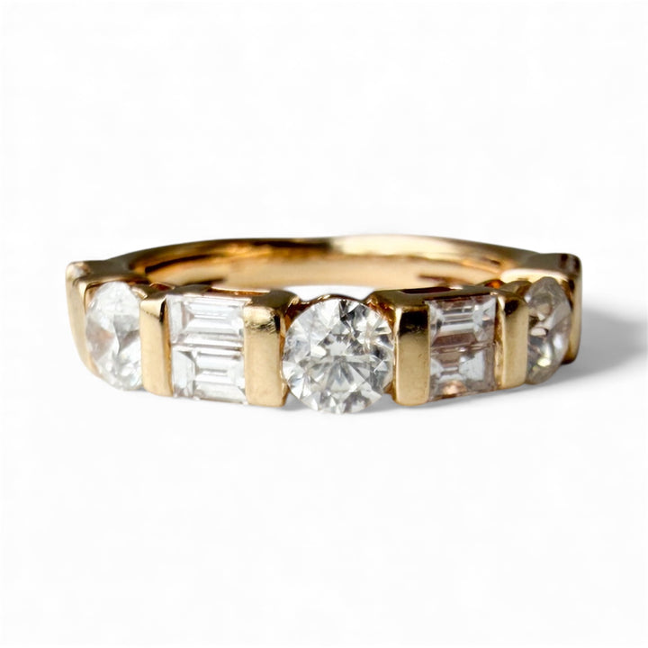 14k Yellow Gold Diamond Estate Ring