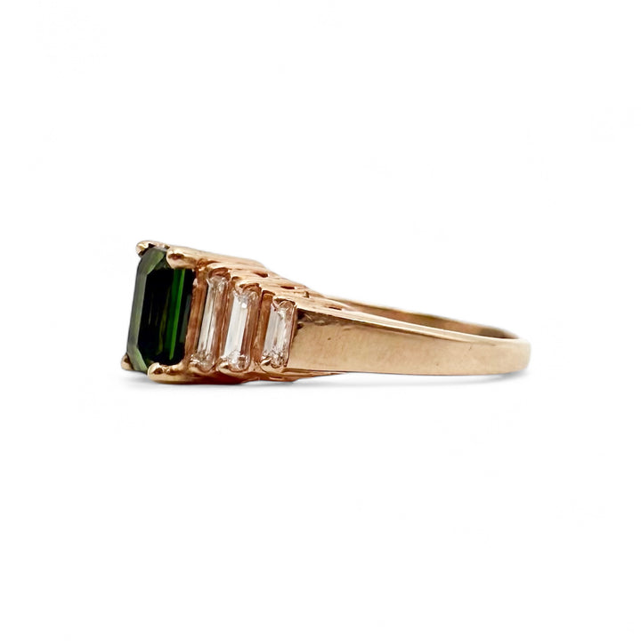 18k Yellow Gold Estate Tourmaline Ring