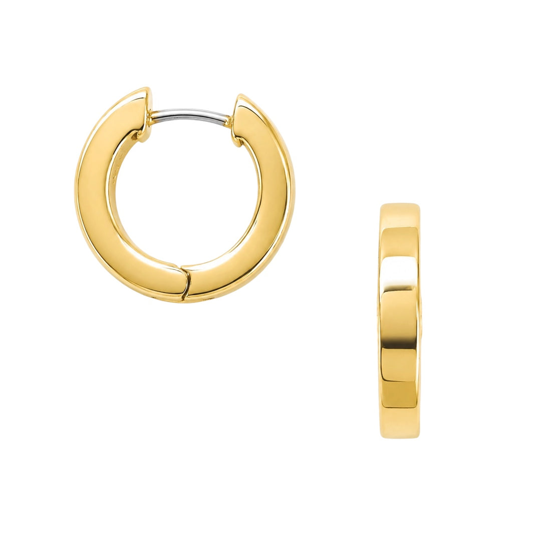 Yellow Gold Medium Hoop Earrings