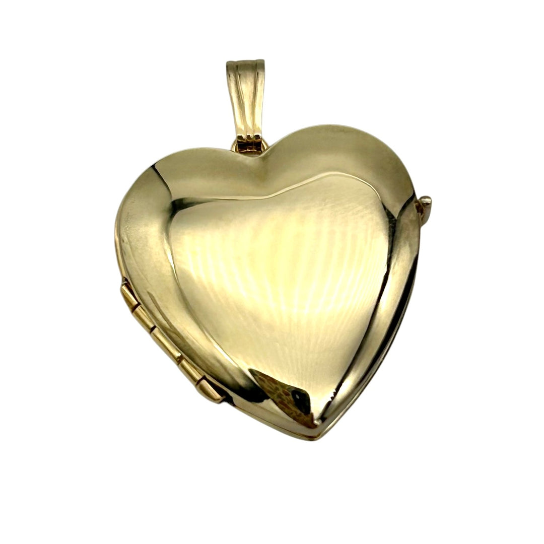 14k Yellow Gold Heart Charm