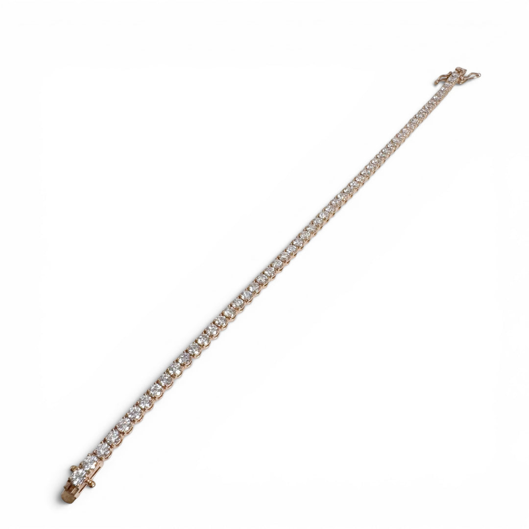 14k Yellow Gold Lab Grown Diamond Bracelet 4.05 cttw
