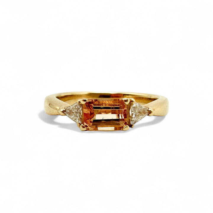 14k Yellow Gold Imperial Topaz Estate Ring