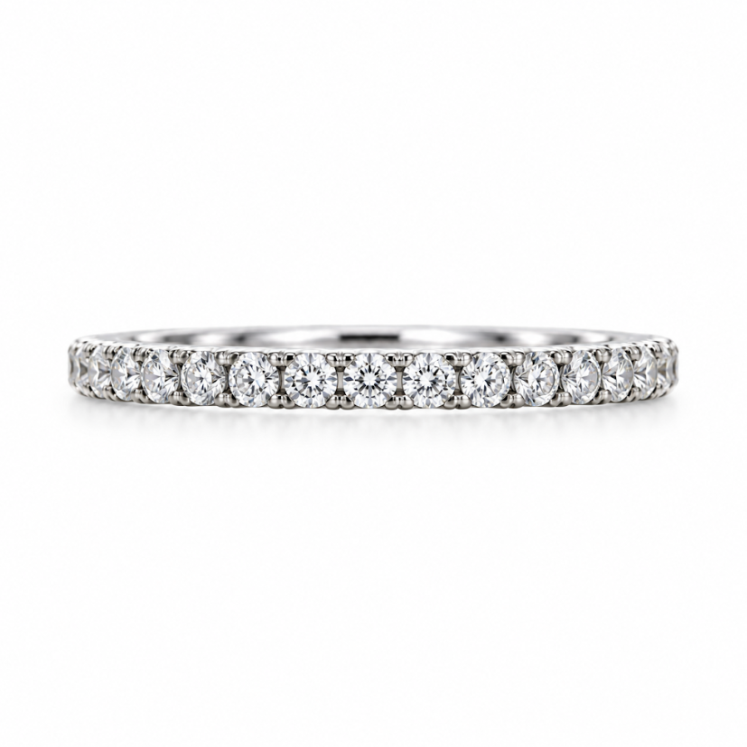 14k Yellow Gold Common Prong 0.27ctw Round Diamond Wedding Band