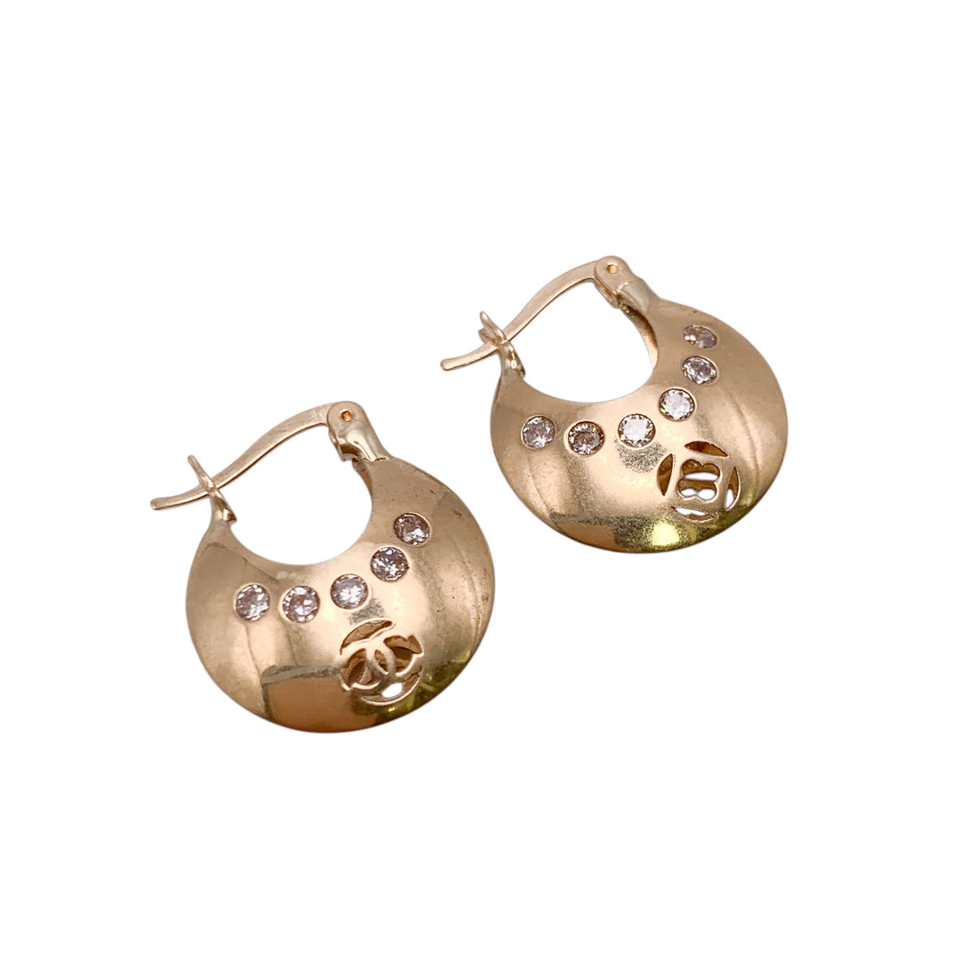 14k Yellow Gold Small Hoop Earrings