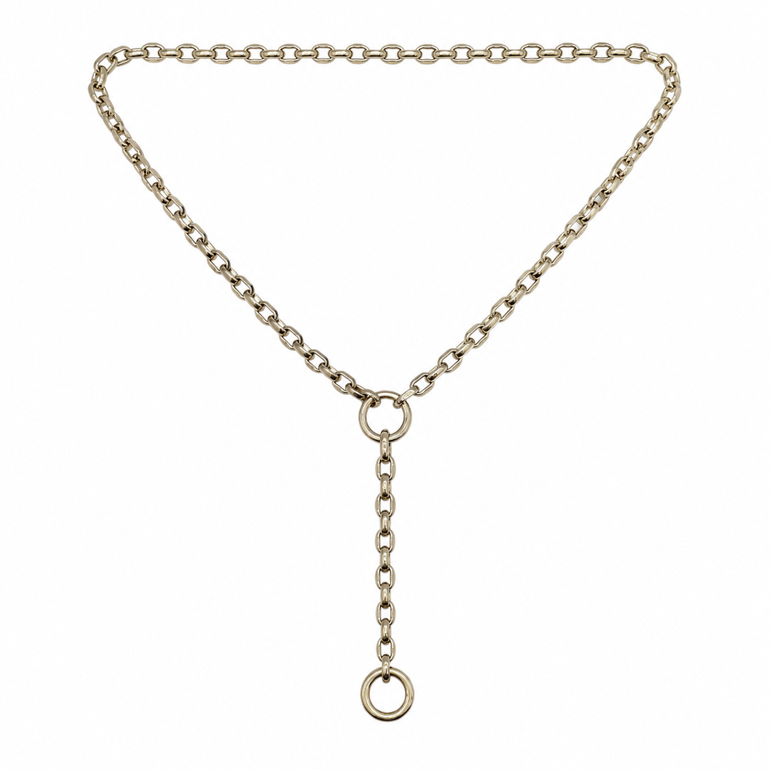 14k Yellow Gold Lariat Necklace