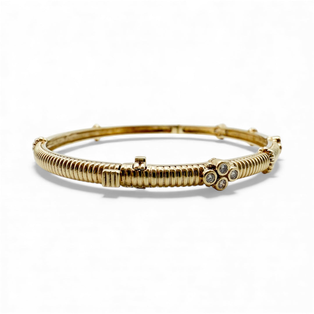14k Yellow Gold Bangle Estate Bracelet