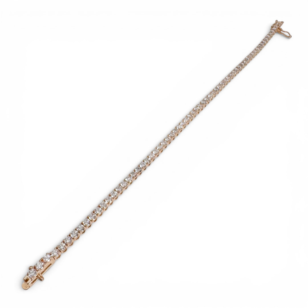 14k Yellow Gold Lab Grown Diamond Bracelet 5.31 cttw