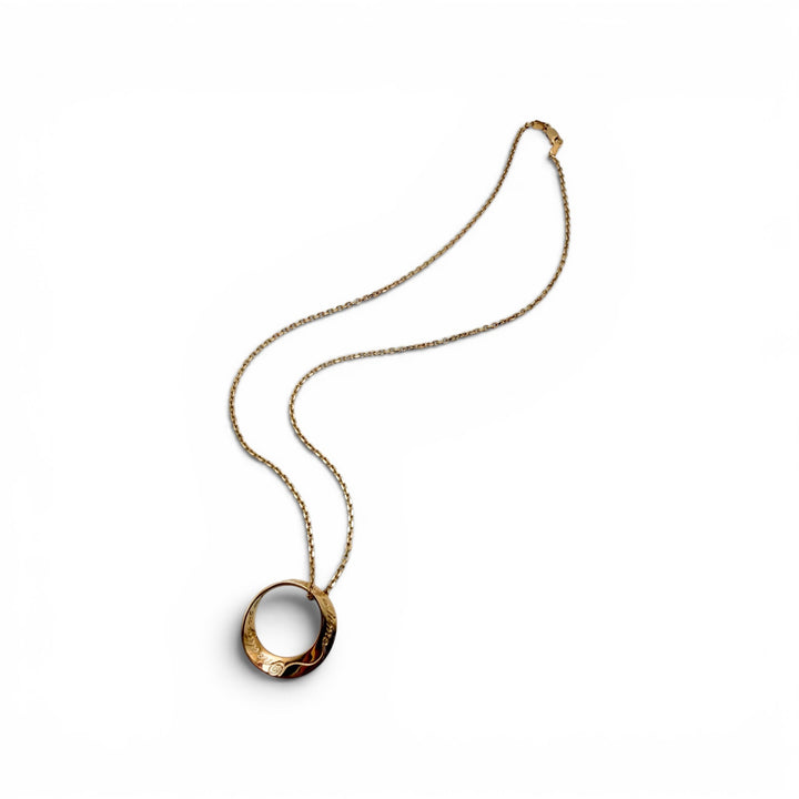 14k Yellow Gold "One day at a time" Necklace