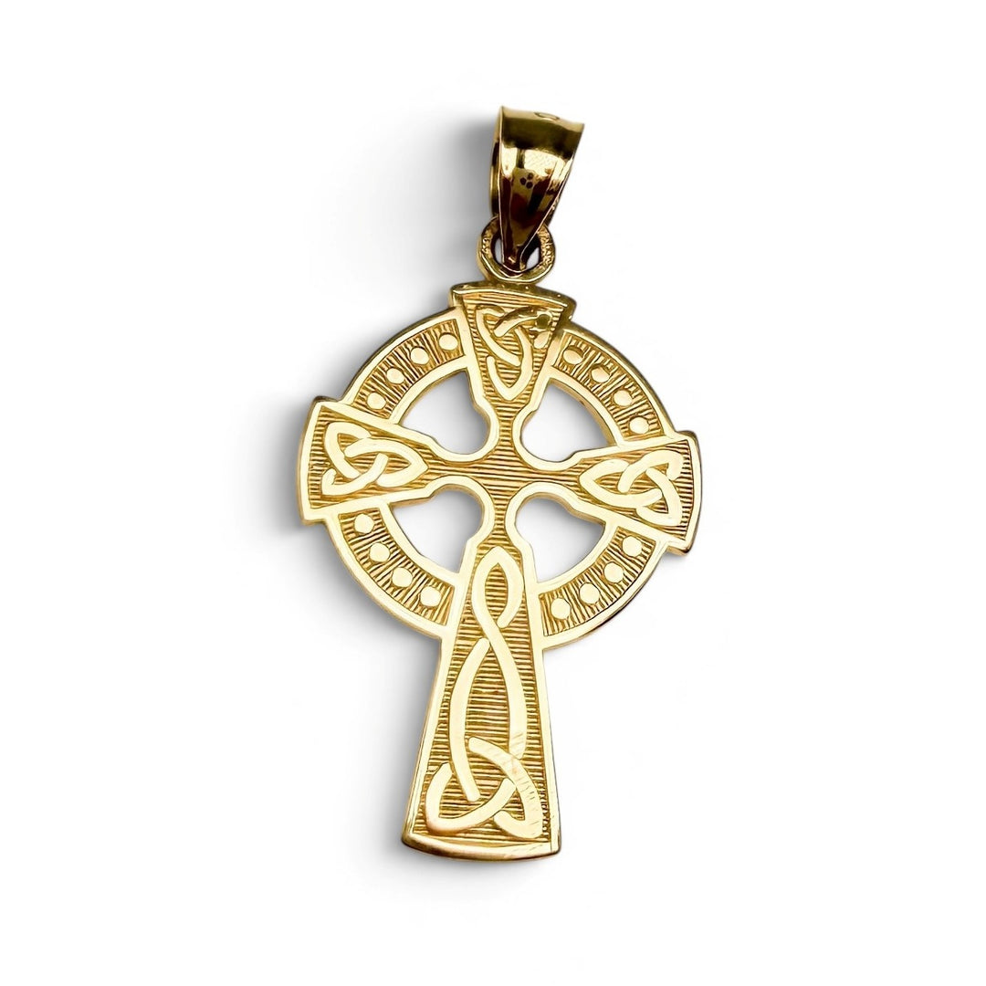 14k Yellow Gold Cross Estate Pendant