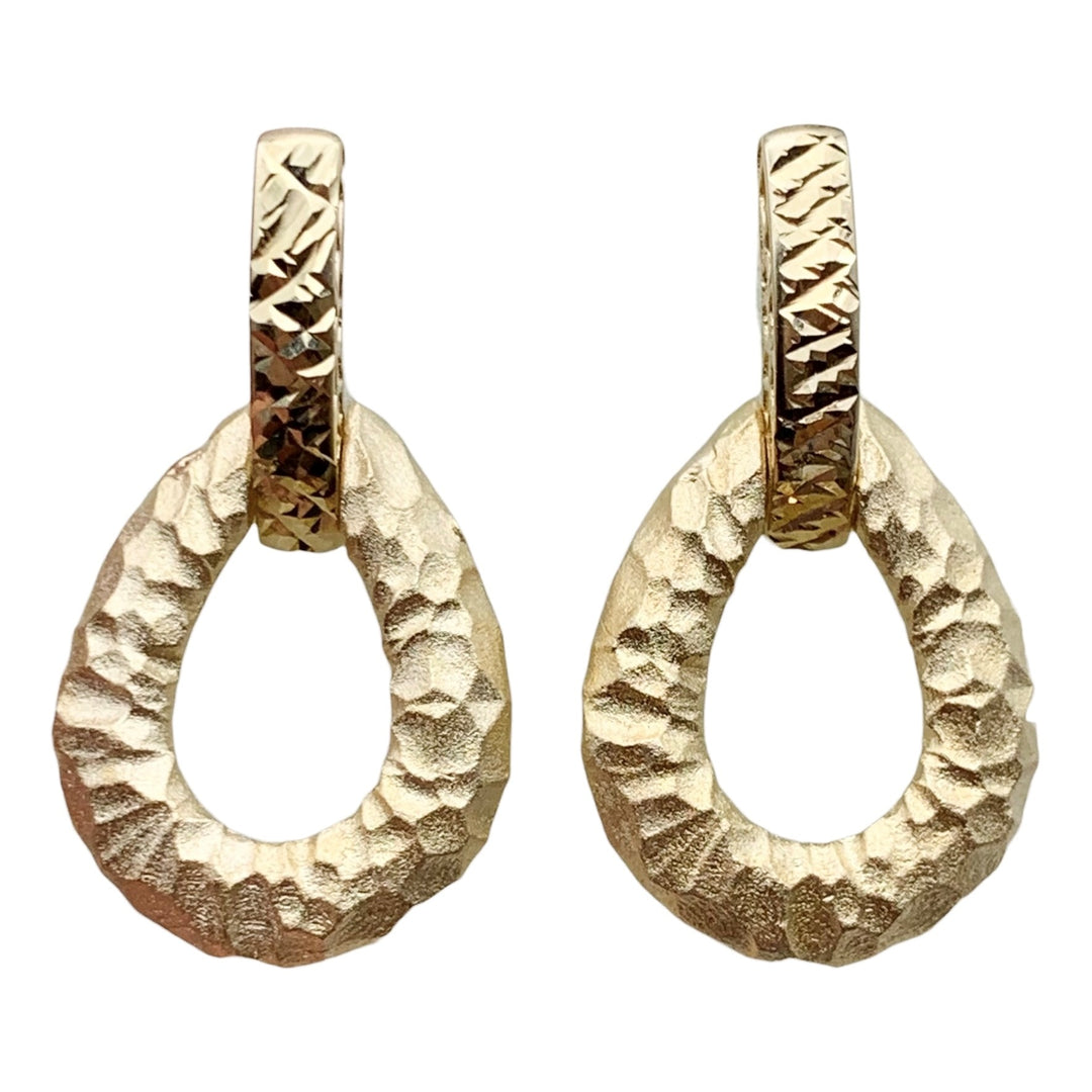 14k Yellow Gold Drop Earrings