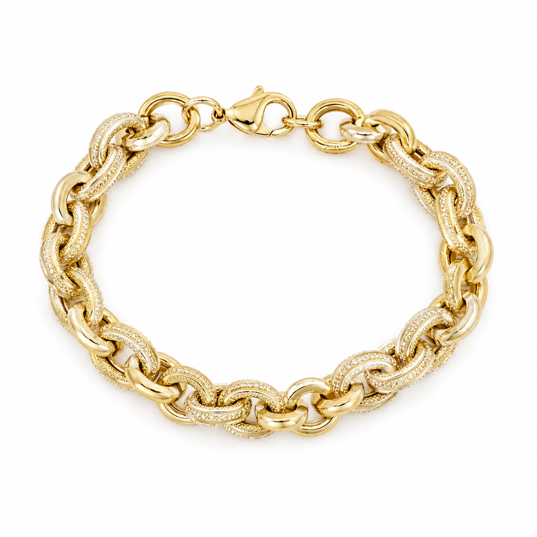 14k Yellow Gold link Bracelet