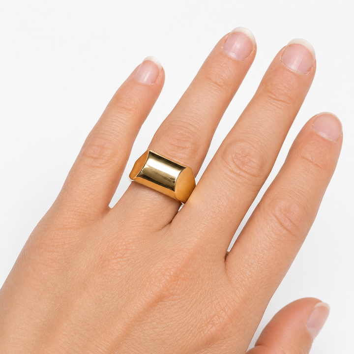14k Yellow Dome Estate Ring