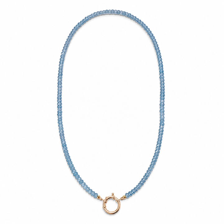14k Yellow Gold Kynite Gemstone Charm Necklace