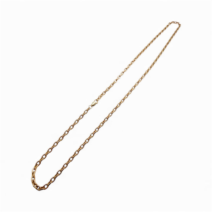 14k Yellow Gold Cable Link Estate Chain