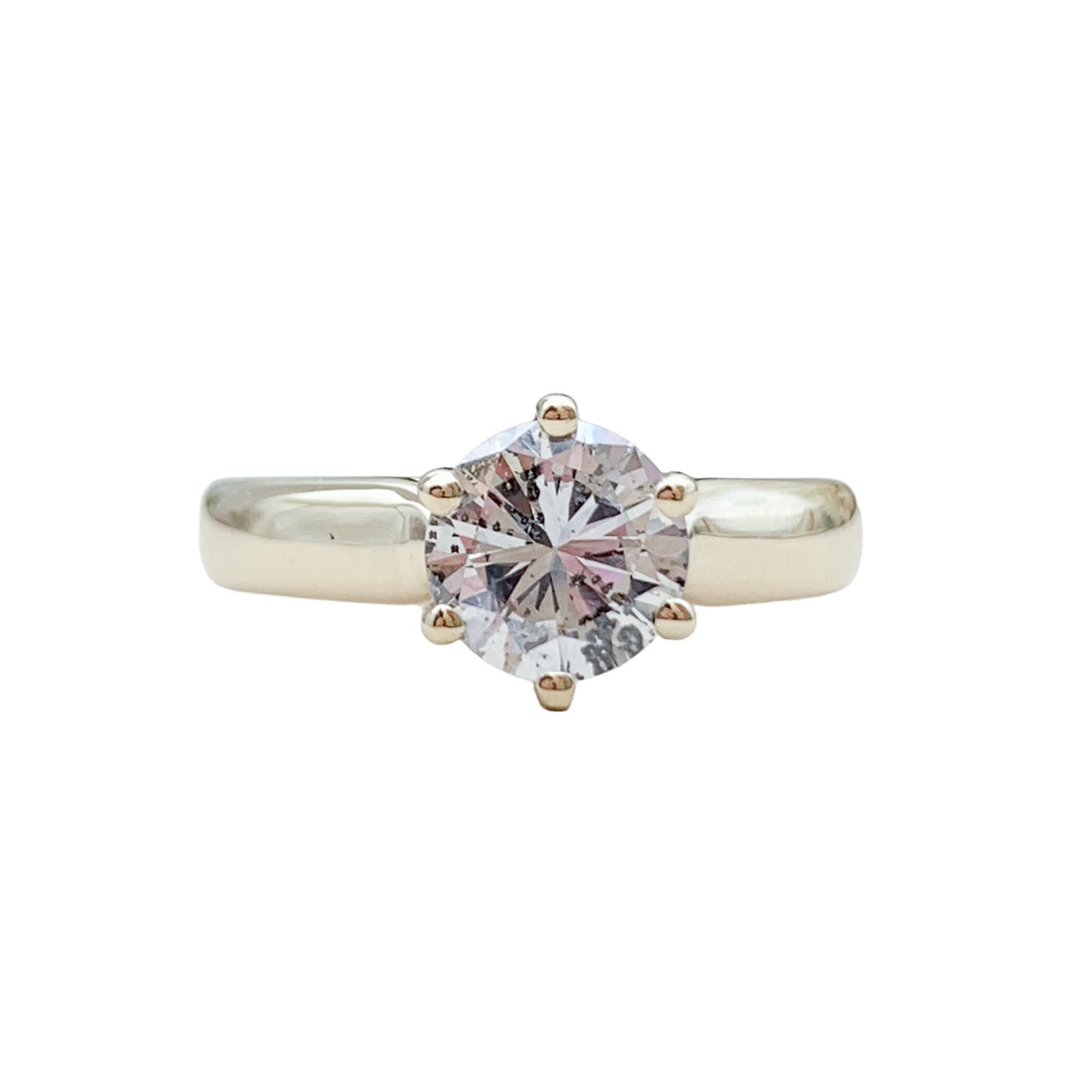 14k Yellow Gold Diamond Estate Ring