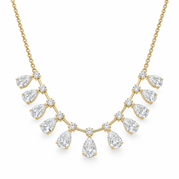 14k Yellow Lab Grown Diamond Necklace